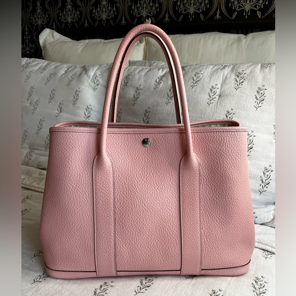 Hermes Leather Garden Party 36